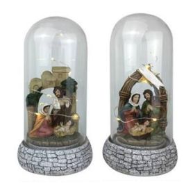 DKD Home Decor Nacimiento Navidad Tradicional Multicolor, 4 Unidades Surtidas, Led y Cristal, 10x10x21 cm, 2 Pilas AAA Precio: 51.98999982. SKU: B165ZXWGAD