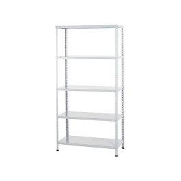 Estanteria Metalica Ar Storage 180x90x40 cm 5 Estantes 80 kg Por Estante Color Blanco