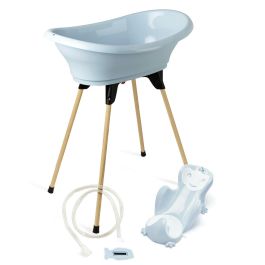 Thermobaby Vasco Thermobaby 5 en 1 Bañera de flores azules - Hecha en Francia