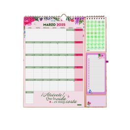 Finocam Calendario De Pared Plus 16 Meses 215x325 mm Frases Motivadoras 2024-2025