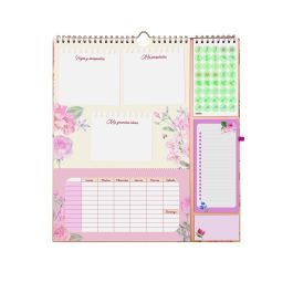 Finocam Calendario De Pared Plus 16 Meses 215x325 mm Frases Motivadoras 2024-2025