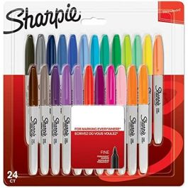 Sharpie Marcador Permanente Fine Punta Redonda 0.9 mm C-Surtidos Blíster 24 Ud Precio: 21.78999944. SKU: S8417488