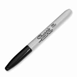 Sharpie Marcador Permanente Fine Punta Redonda 0.9 mm Negro Caja 20+4 Ud