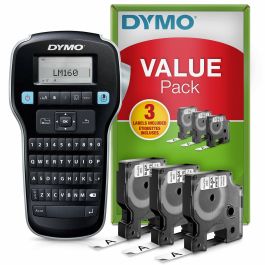 Dymo Etiquetadora - Rotuladora Electrónica Lm160 + 3 Cintas D1 De 12 mm Negro Sobre Blanco 45013 Value Pack