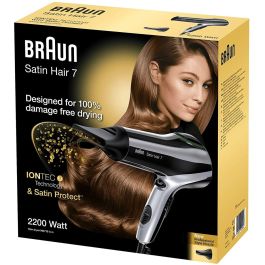 Secador de pelo braun brhd710e negro 2200w iónico