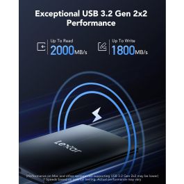 Lexar External Portable Ssd 1Tb,Usb3.2 Gen2*2 Up To 2000Mb/S Read And 1800Mb/S Write