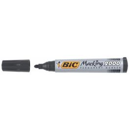 Bic Marcador Permanente Marking 2000 Punta Redonda Negro Caja 12 Ud