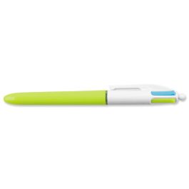 Bic Bolígrafo 4 Colores Fun Pastel Cuerpo Blanco-Azul Caja 12 Ud