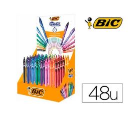 Boligrafo de tinta líquida Bic 964785 1 mm Multicolor (48 Unidades)