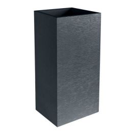 Maceta EDA Graphit Gris Gris oscuro Plástico Cuadrada Cuadrado 39,5 x 39,5 x 80 cm