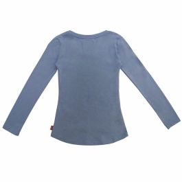 Camiseta de Manga Larga Infantil Levi's Fille Azul Acero