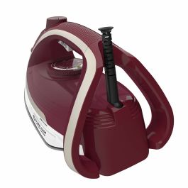 Tefal FV6810 Plancha a Vapor Ultimate Pure 2800W, Golpe Vapor 250g/min, Antical, Rojo/Plata