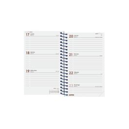 Finocam Agenda Anual Year Espiral E3-79x127 mm Svh Azul 2025