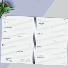 Finocam Agenda Anual Year Espiral E40-210x297 mm Svh Azul 2025