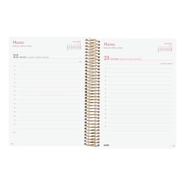 Finocam Agenda Anual Design Collection Espiral E10-155x212 mm 1Dp Goldy 2025