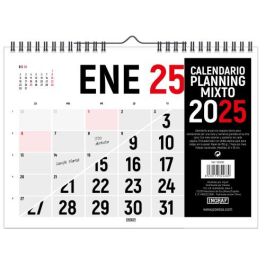 CALENDARIO 2025 PARED HORIZONTAL DOBLE CARA 42 x 30 CM INGRAF 332468 Precio: 9.68999944. SKU: B1GFAGT7RA