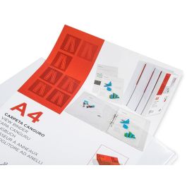 Carpeta Canguro 4 Anillas Mixtas 40 mm Liderpapel A4 Plastico Blanca