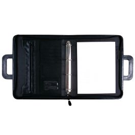 Cartera Portadocumentos 35-921 Negra 360x285 mm Con Asa 4 Anillas 40 mm Cremallera -Con Departamentos Interiores Cartera Portadocumentos 35-921 Negra 360x285 mm Con Asa 4 Anillas 40 mm Cremallera -Con Departamentos Interiores