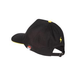 Gorra Unisex Pokémon Pikachu Badge 58 cm Negro Talla única