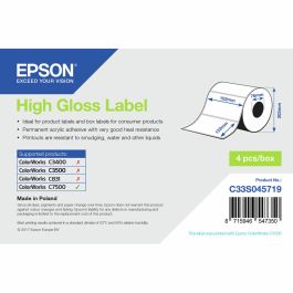 Etiquetas para Impresora Epson C33S045719 Blanco Brillante (1 unidad) Precio: 101.50000058. SKU: B1FB8LCWYM