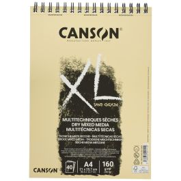 Bloc de dibujo Canson XL Sand Natural A4 5 Unidades 40 Hojas 160 g/m2