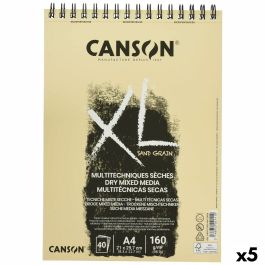 Bloc de dibujo Canson XL Sand Natural A4 5 Unidades 40 Hojas 160 g/m2