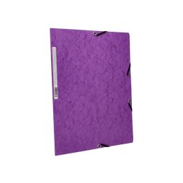 Carpeta Q-Connect Gomas Kf02171 Carton Simil-Prespan Solapas 320x243 mm Violeta