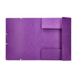 Carpeta Q-Connect Gomas Kf02171 Carton Simil-Prespan Solapas 320x243 mm Violeta