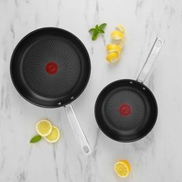 Juego de Sartenes Tefal B817S255 Acero Acero Inoxidable 2 Piezas 2 Unidades Ø 20 cm Ø 26 cm Juego de Sartenes Tefal B817S255 Acero Acero Inoxidable 2 Piezas 2 Unidades Ø 20 cm Ø 26 cm
