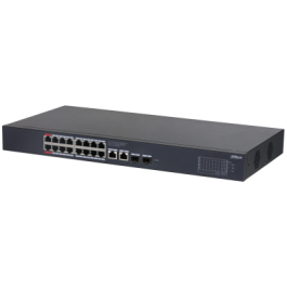 (Cs4220-16Gt-240) Dahua Switch Poe 16 Puertos Gigabit + 2 Uplink Gigabit Rj45 + 2Sfp Gigabit 240W Managed Cloud L2