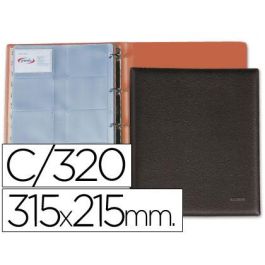 Tarjetero Pardo Folio 4 Anillas Similpiel Negro Para 320 Tarjetas 320x275 mm Precio: 49.2348997459. SKU: B16Q7DHGM5