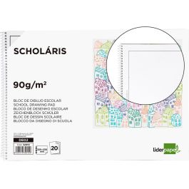 Bloc Dibujo Liderpapel Escolar Espiral 230x325 mm 20 Hojas 90 gr-M2 Con Recuadro Precio: 3.0250004356. SKU: B1JDWDJWLJ