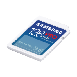 Samsung MB-SD128S Tarjeta de Memoria PRO Plus SDXC 128GB Clase 10, UHS-I, U3, V30, Lectura 180MB/s, Escritura 130MB/s (2023)