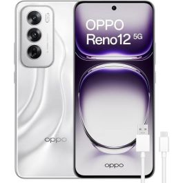 Oppo Reno 12 5G Smartphone 256GB 12GB RAM Plata con Pantalla AMOLED de 6.7 Pulgadas y Batería de 5000mAh