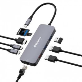 Verbatim Hub Pro Usb-C A 1Xusb 3.2-2Xusb 3.2-1Xhdmi-1Xrj45-2Xusb-C-1XSd-1Xmicrosd Plata Precio: 76.4999994. SKU: B16TSPWK45