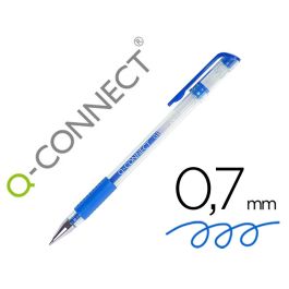 Boligrafo Q-Connect Tinta Gel Azul 0,7 mm Sujecion De Caucho 10 unidades Precio: 10.50000006. SKU: B1JYL2CZDB