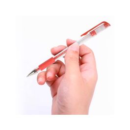 Boligrafo Q-Connect Tinta Gel Rojo 0,7 mm Sujecion De Caucho 10 unidades