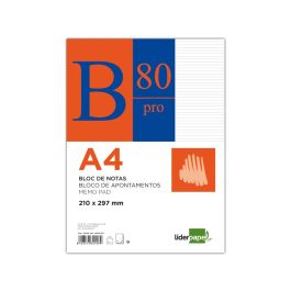 Bloc Notas Liderpapel Horizontal A4 80 Hojas 60 gr-M2 Encolado