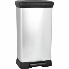 CURVER | Cubo de basura con pedal de 50L, aspecto metálico, plástico reciclado Precio: 66.50000038. SKU: B1CTFGRB8M