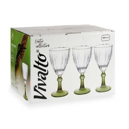 Copa Vino Verde Vivalto 275 ml - Cristal 9x18.5x9 cm (36 Unidades) Copa Vino Verde Vivalto 275 ml - Cristal 9x18.5x9 cm (36 Unidades)