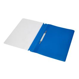 Carpeta Dossier Fastener Plastico Q-Connect Din A4 Azul 25 unidades