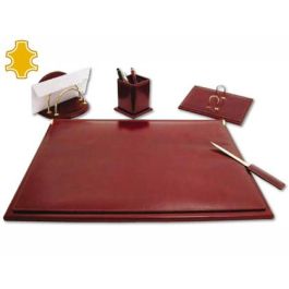 Escribania Sobremesa Q-Connect Artesania De Piel Juego De 5 Piezas 40x53,5x2,7 cm Base De Madera Fabricada En Ubrique Escribania Sobremesa Q-Connect Artesania De Piel Juego De 5 Piezas 40x53,5x2,7 cm Base De Madera Fabricada En Ubrique