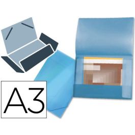 Carpeta Liderpapel Portadocumentos 44802 Solapas Polipropileno Din A3 Azul Translucido Lomo Flexible Precio: 4.2350000242. SKU: B1AE2KMNXB