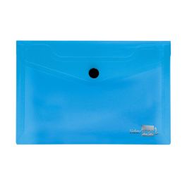 Carpeta Liderpapel Dossier Broche 44232 Polipropileno Din A6 Azul Translucido