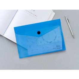 Carpeta Liderpapel Dossier Broche 44232 Polipropileno Din A6 Azul Translucido