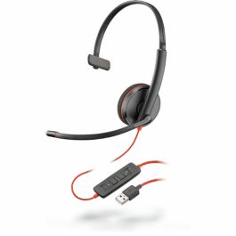 Poly Auriculares de Diadema Monoaural Blackwire C3210 con Micrófono y Control de Volumen, Cable USB-A, Negro Precio: 34.50000037. SKU: B172C54NKM