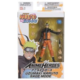 Figura Articulada Naruto Anime Heroes - Uzumaki Naruto Sage Mode 17 cm