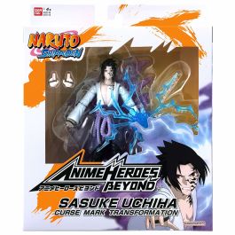 Figura de Acción Naruto Shippuden Bandai Anime Heroes Beyond: Sasuke Uchiha 17 cm