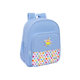 Mochila Escolar Smiley Joyful Azul Multicolor 32 x 38 x 12 cm Precio: 20.50000029. SKU: B15NY6K7N7