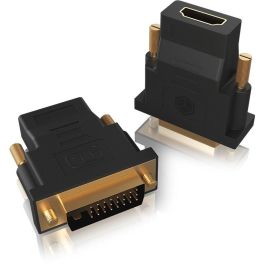 ICY BOX Adaptador DVI-D (24+1) a HDMI (ST-BU) Negro